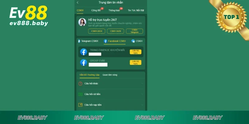 Sử dụng kết nối nhà cái qua Facebook