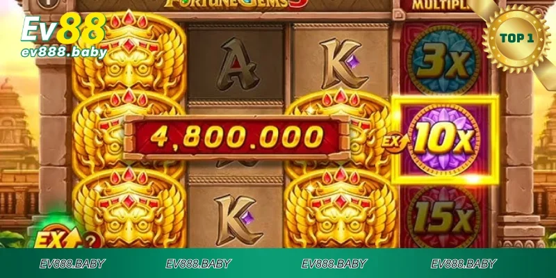 Mức thưởng game Fortuner Gems cực khủng